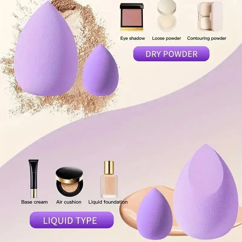Collection de Houppettes Mauves Douces
